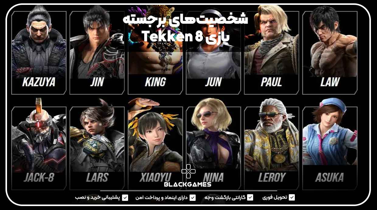 شخصیت‌های برجسته بازی Tekken 8