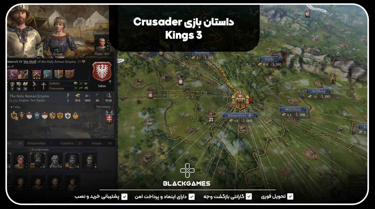 داستان بازی Crusader Kings 3